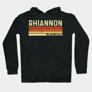 Rhiannon Name Vintage Retro Limited Edition Gift Hoodie